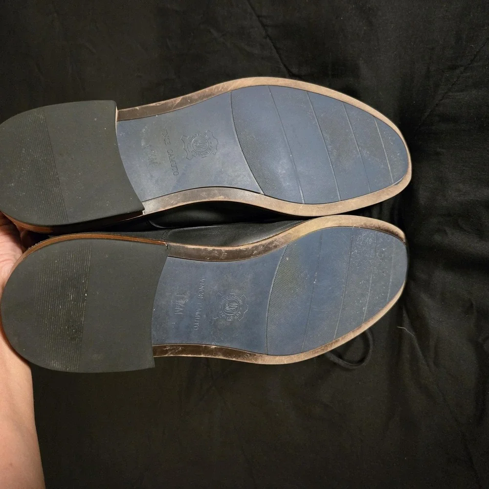 Leather Dress Shoes Mens Size 11.5 Black Cap Toe Derby Business‎ Casual Office
